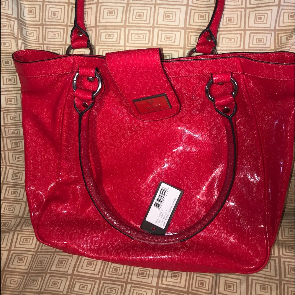 Guess tote bags.